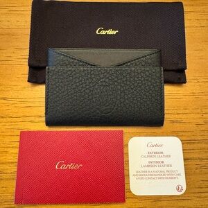 Cartier Black Leather Card Holder